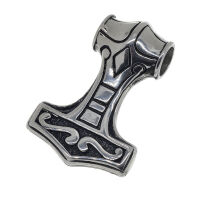 Edelstahlanhänger – Thors Hammer Kylvor mit...