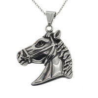 Stainless steel pendant - horse head  “Lore”