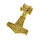 Thors Hammer mit Widderkopf Gold-32mm