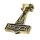 Thors Hammer mit Widderkopf Schwarz-32mm