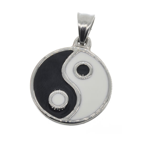 Stainless Steel Yin and Yang Pendant