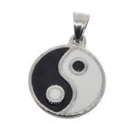 Stainless Steel Yin and Yang Pendant