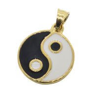 Stainless Steel Yin and Yang Pendant