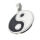 Stainless Steel Yin and Yang Pendant Steel-