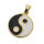 Stainless Steel Yin and Yang Pendant PVD-Gold-
