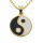 Stainless Steel Yin and Yang Pendant PVD-Gold-