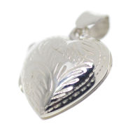 925 Sterling Silberanhänger - Herzförmiges Medaillon "Antje"