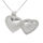 925 Sterling Silberanhänger - Herzförmiges Medaillon "Antje"