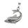 Stainless steel pendant - Dolphin Steel-38mm