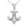 Edelstahlanhänger - Fleur de Lys Steel-33mm