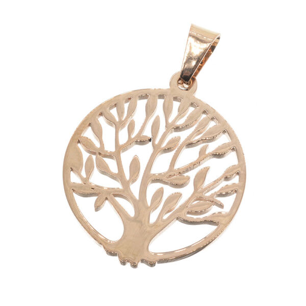Tree of life with root of essence PVD- rose gold-61mm