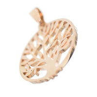 Tree of life with root of essence PVD- rose gold-61mm