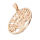 Tree of life with root of essence PVD- rose gold-61mm