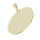Stainless steel pendant - round engraving plate 1 mm PVD Gold