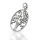 Oval Tree of Life Pendant with Spiral Branches in 925 Sterling Silver
