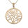 Stainless steel Pendant - Tree of Life, PVD-Roségold-50mm, fixed eyelet