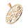 Stainless steel Pendant - Tree of Life, PVD-Roségold-50mm, fixed eyelet