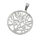 Stainless steel Pendant - Tree of Life Steel 50mm, fixed...