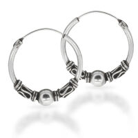 925 sterling silver Balicreolen “Cemarila”