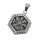 Stainless steel pendant - Vegvisir hexagonal