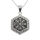 Stainless steel pendant - Vegvisir hexagonal