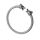 Stainless Steel Bangle with Wolfs Head Steel