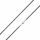 Vinylhalskette - Schwarz 3 mm-44 cm-Stahl
