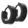 Klappcreole 13 mm PVD-Schwarz-4mm-Mattiert