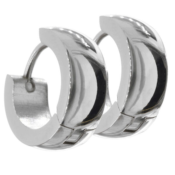 Klappcreole 13 mm - abgerundet Edelstahl 5 mm poliert