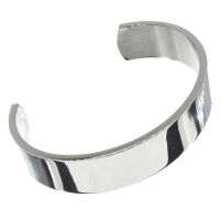 Womens Stainless Steel Bangle - Polished