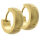 Klappcreole 13 mm - abgerundet PVD-Gold 5 mm mattiert