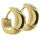 Klappcreole 13 mm - abgerundet PVD-Gold 5 mm poliert