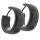Stainless steel earring - hinged hoop 20 mm - rounded PVD...
