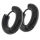 Stainless steel earring - hinged hoop - round PVD black...