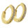 Edelstahlcreole mit Zirkonias, PVD-Gold - 13 mm