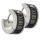 Stainless steel earrings, hinged hoop earrings with Roman numerals
