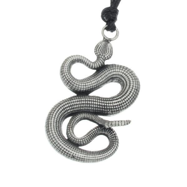 Pewter pendant - snake