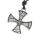 Zinnanhänger - Kreuz