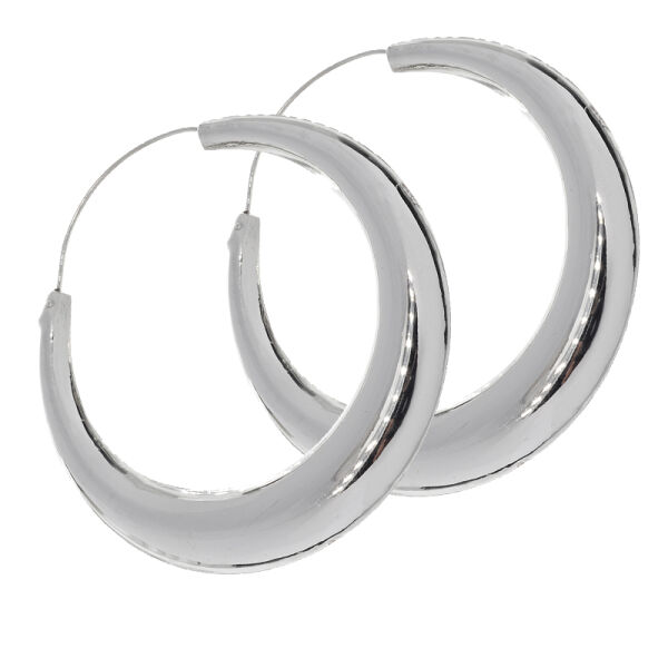925 Sterling Silber Ohrhänger - Creolen 55 mm
