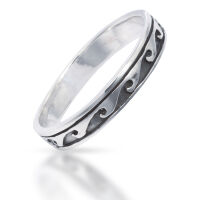 Kopie von 925 Sterling Silberring - "New Wave"...