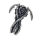 Stainless Steel Pendant – Shinigami – Hooded Figure with Two Scythes