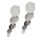 Round Disc Stud Earrings