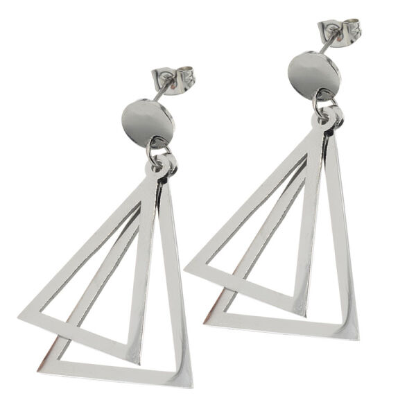 Nested Triangle Stud Earrings