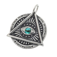 Stainless steel pendant - the all-seeing eye / Freemasonry / Eye of God