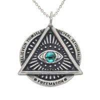 Stainless steel pendant - the all-seeing eye / Freemasonry / Eye of God
