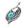 Stainless steel pendant - `Winged eye´