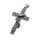 Stainless Steel Pendant – Cross with Winding Snake