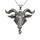 Stainless Steel Pendant – Baphomet Goat Head with Forehead Eye