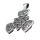Stainless steel pendant `Triqueta´