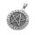 Stainless steel pendant `Pentagram/ Vegvisir´